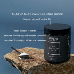 WelleCo Collagen Elixir Poudre de Collagène Marin 168g emballage
