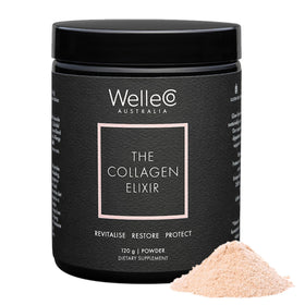 WelleCo Collagen Elixir Poudre de Collagène Marin 168g vue de face