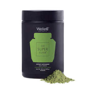 WelleCo Super Elixir Poudre de Super Aliments 300g Ananas & Citron Vert vue de face