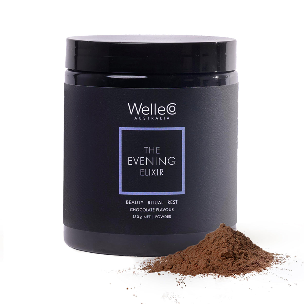 WelleCo The Evening Elixir Chocolat Chaud 210g emballage avant