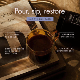 WelleCo The Evening Elixir Chocolat Chaud 210g ingrédients sur l'emballage