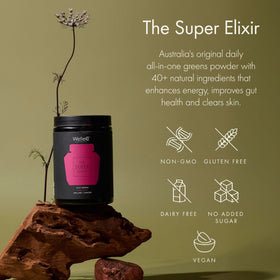 WelleCo The Super Elixir Poudre de Super Greens 300g échantillon de saveurs