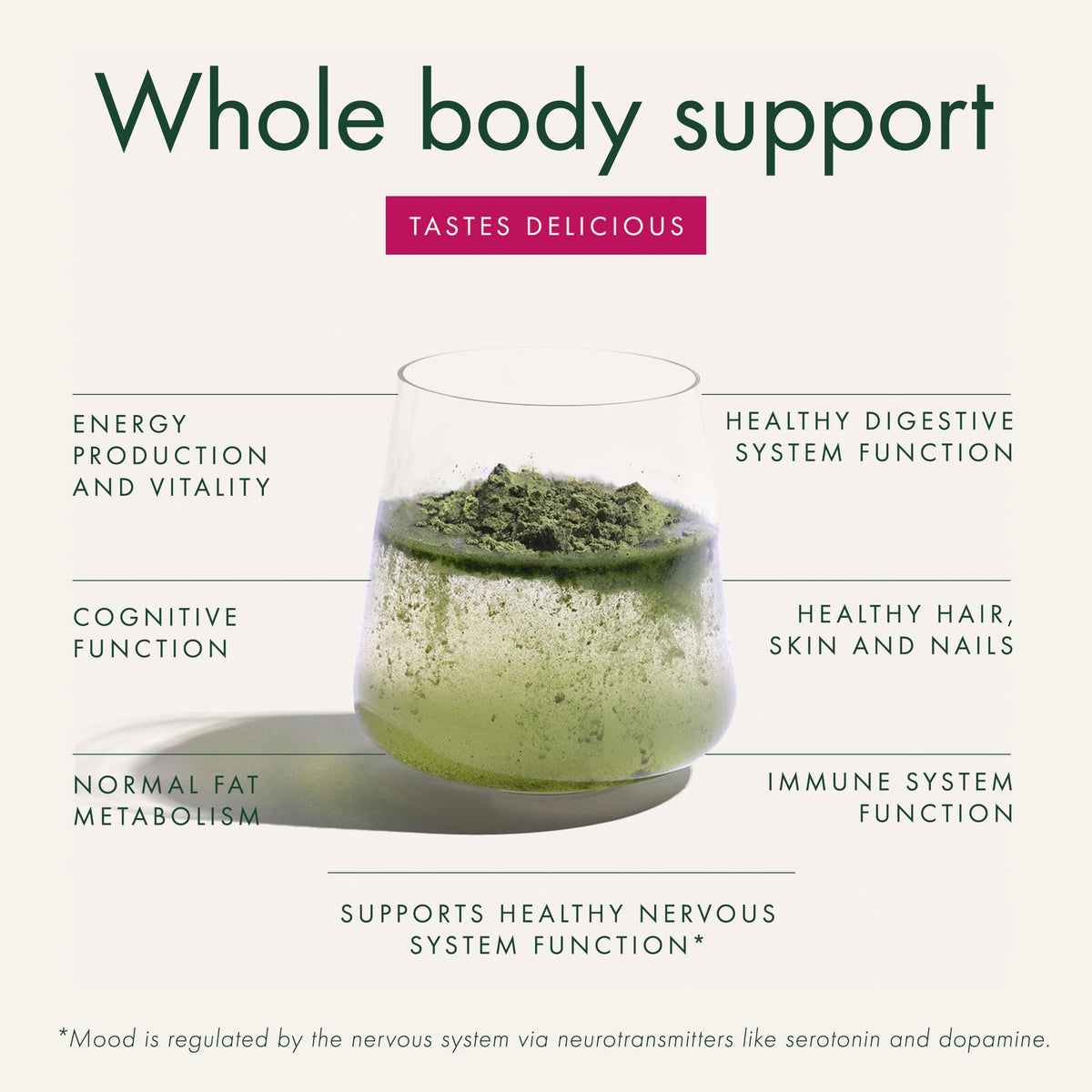 WelleCo The Super Elixir Poudre de Super Greens 300g ingrédients