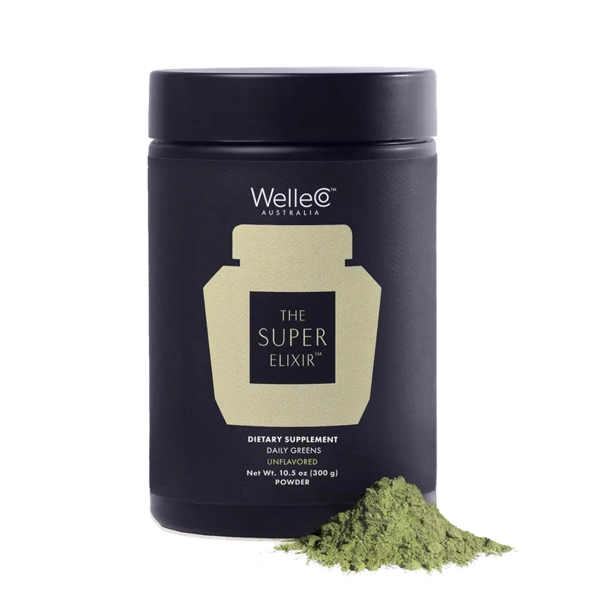 WelleCo The Super Elixir Poudre de Verts 300g vue de face