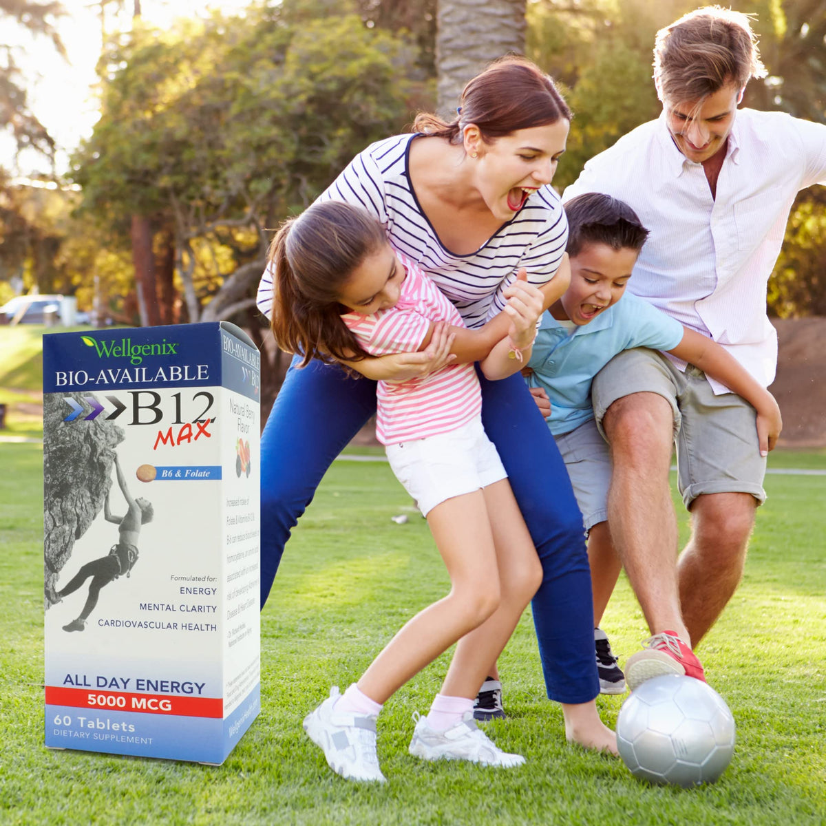 Wellgenix B12 sublingual avec des ingrédients naturels
