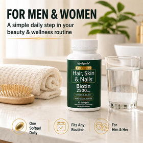 Wellgenix Purvana 2500mcg Biotine gélules en situation