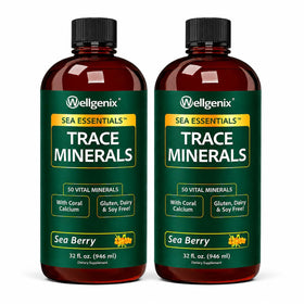 Wellgenix Sea Essentials bouteille de complément minéral liquide vue de face
