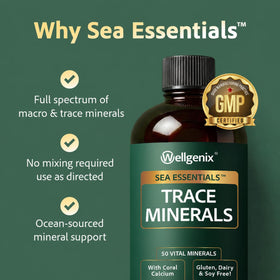 Wellgenix Sea Essentials bouteille vue de côté