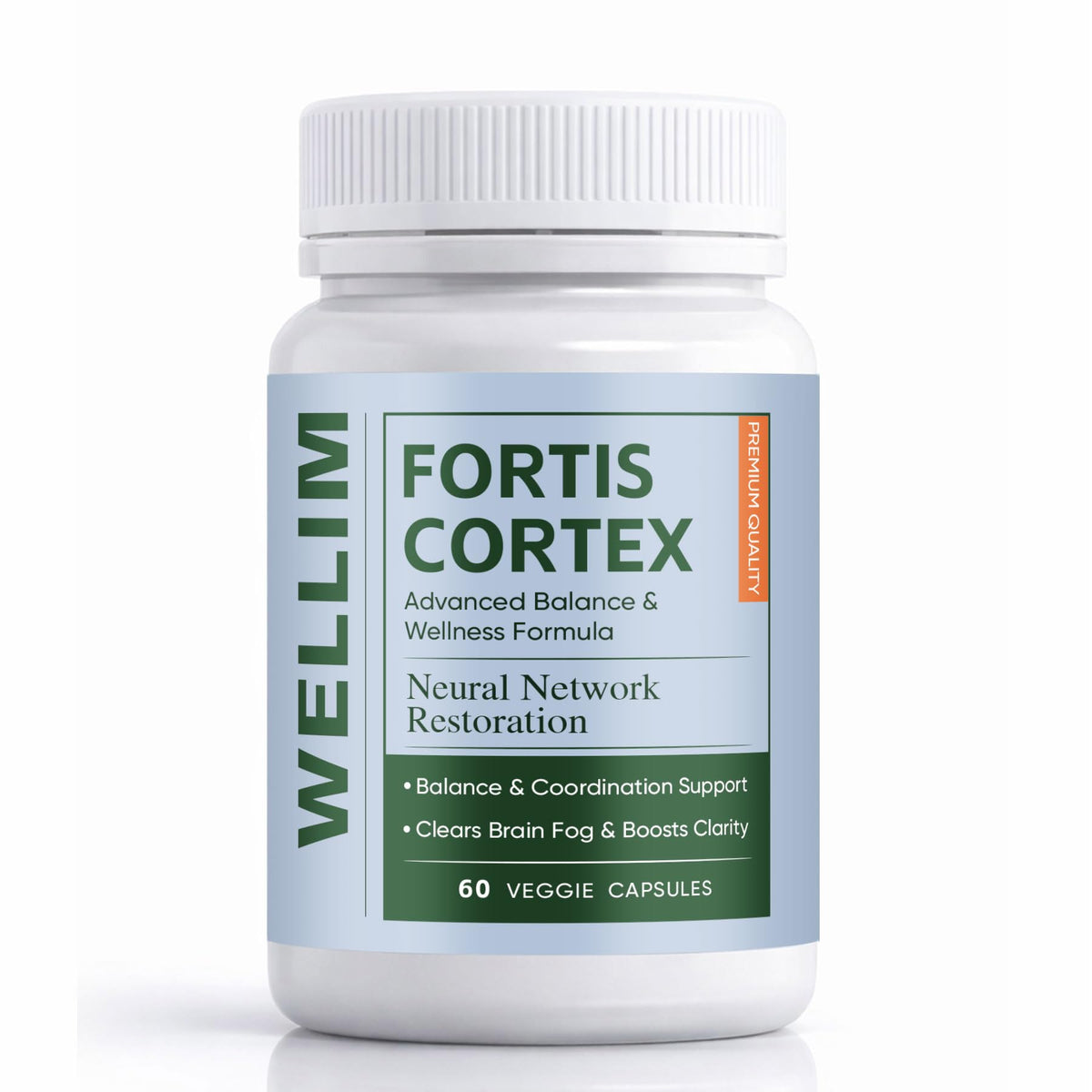 WELLIM FortisCortex boîte de 60 capsules vue de face