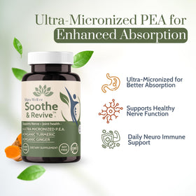 Wellkasa Soothe & Revive PEA 600mg ingredients list
