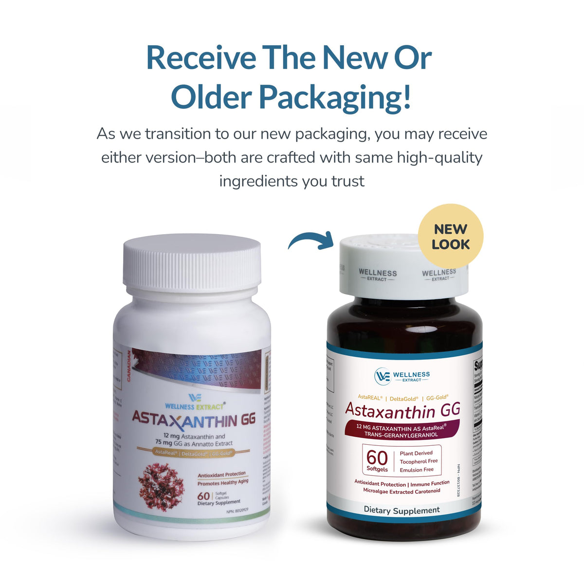 WELLNESS EXTRACT Astaxanthin 12mg gélules molles, boîte arrière