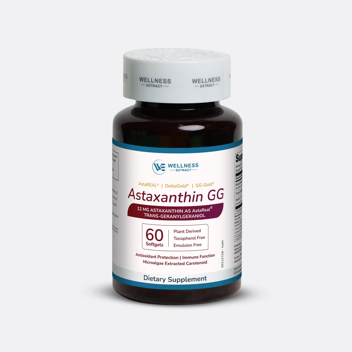 WELLNESS EXTRACT Astaxanthin 12mg gélules molles, boîte avant