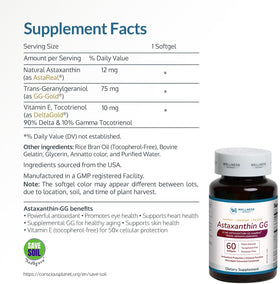 WELLNESS EXTRACT Astaxanthin 12mg gélules molles, gélule individuelle