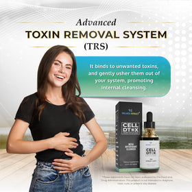WELLNESS EXTRACT Cell Dtox gouttes minérales alcalines sur une table