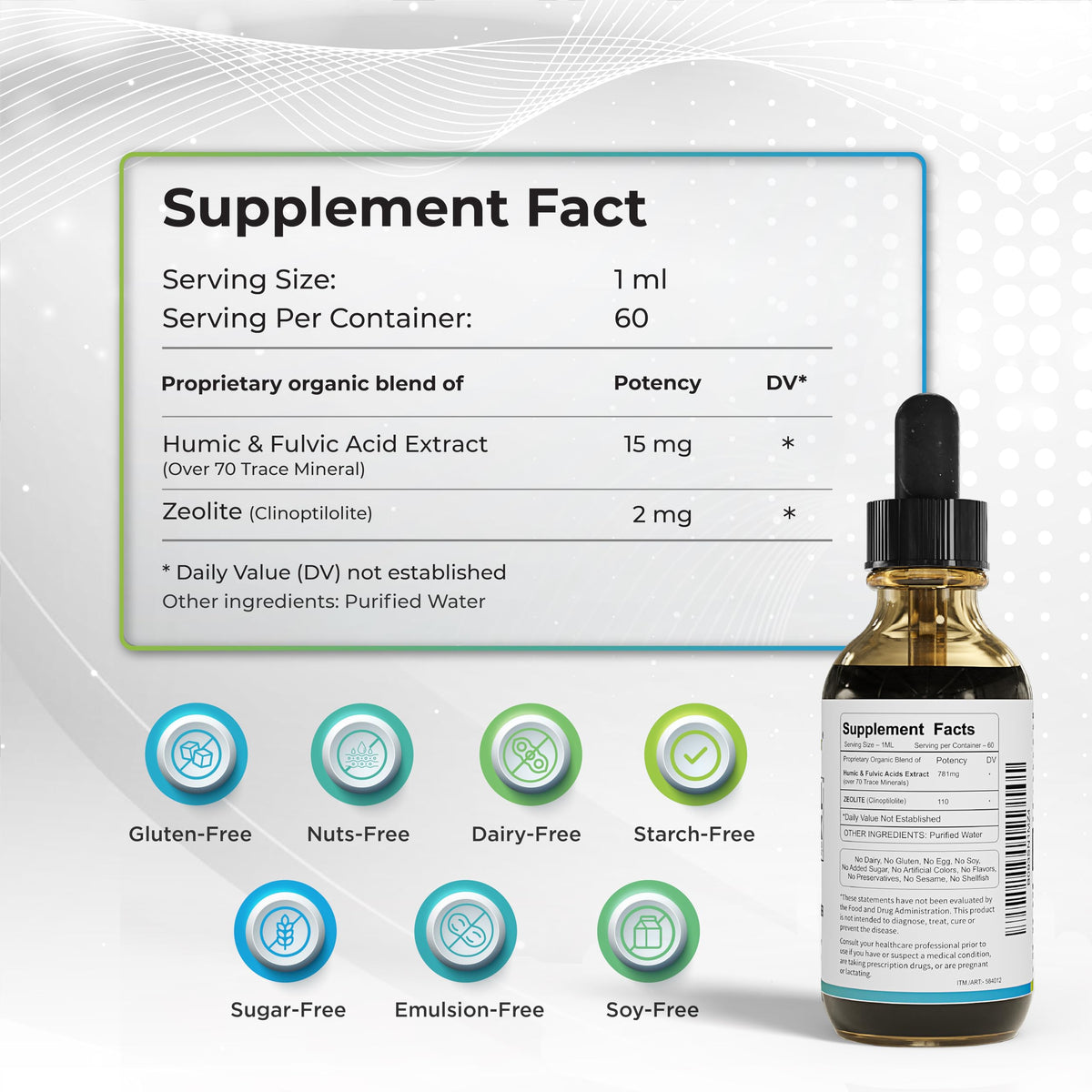 WELLNESS EXTRACT Cell Dtox gouttes minérales alcalines vue de côté