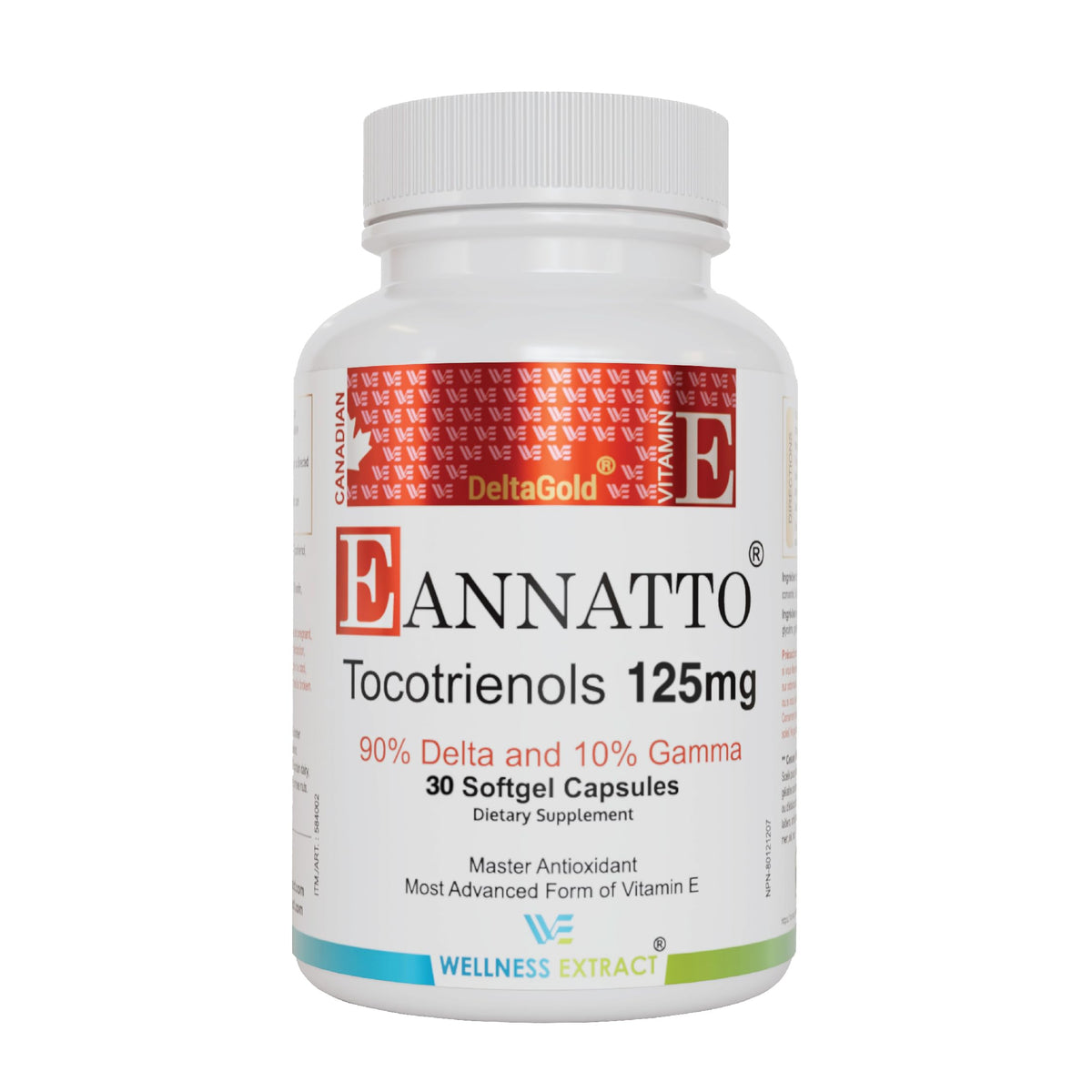 WELLNESS EXTRACT Eannatto Tocotrienols 125MG gélules avant