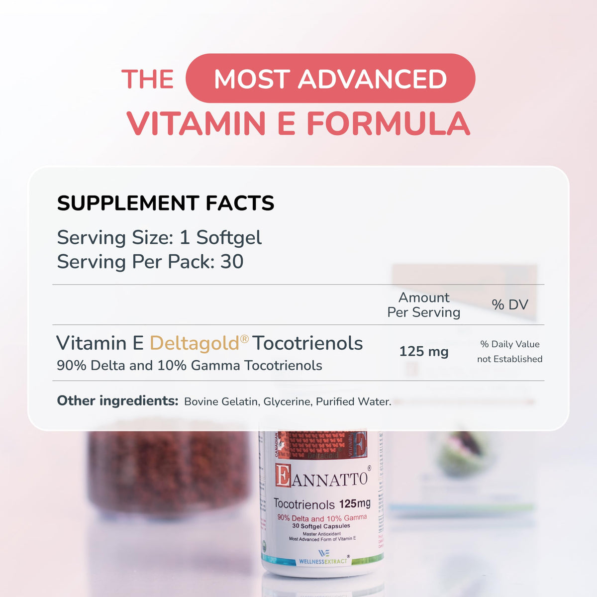 WELLNESS EXTRACT Eannatto Tocotrienols 125MG gélules côté
