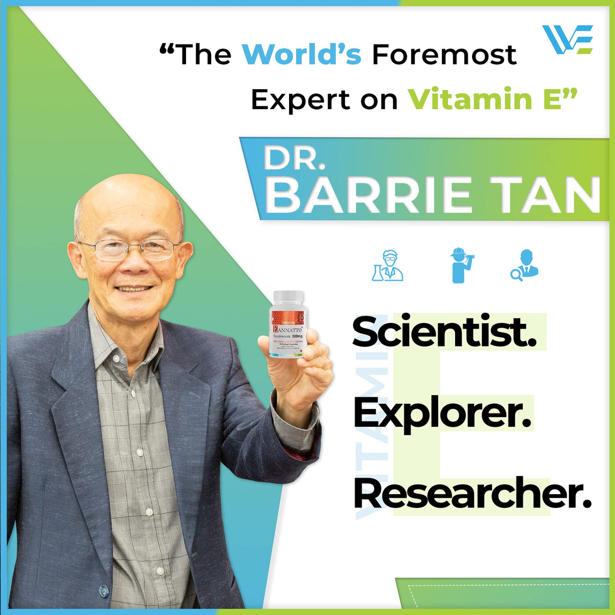 WELLNESS EXTRACT Vitamine E 300mg gélules molles sur fond blanc