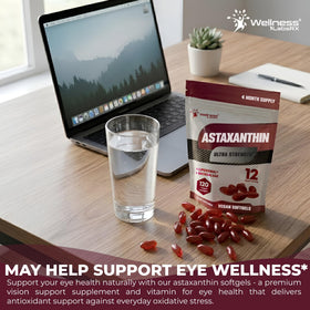 WELLNESS LABSRX Astaxanthine Liposomale 12mg gélules ouvertes