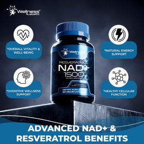 WELLNESS LABSRX Complément Alimentaire NAD+ 1500mg Capsules
