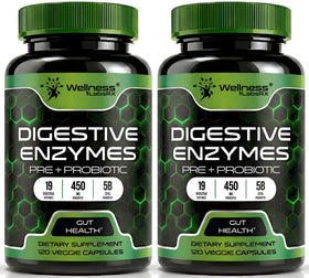 WELLNESS LABSRX Compléments Alimentaires Multi-Enzymes 240 Capsules vue avant