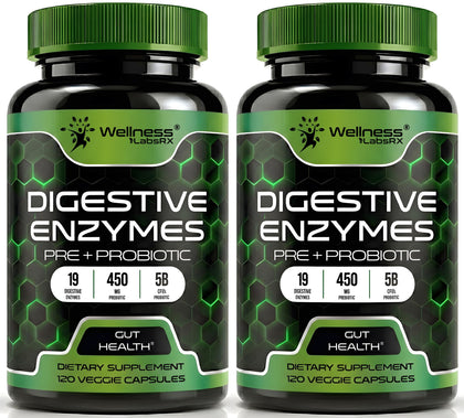 WELLNESS LABSRX Compléments Alimentaires Multi-Enzymes 240 Capsules vue avant