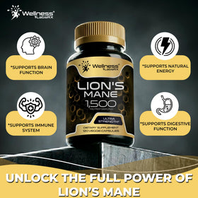 WELLNESS LABSRX Melena de Lion capsules - flacon ouvert