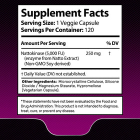 WELLNESS LABSRX Nattokinase 5000 FU sur une table