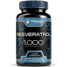 WELLNESS LABSRX Trans-Resvératrol 1000mg 120 capsules vue de face