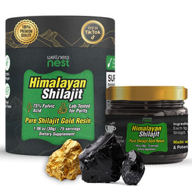 Wellness Nest Shilajit pur résine Himalayenne en pot de 30g