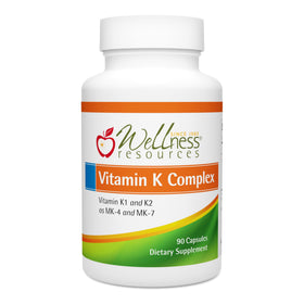 Wellness Resources Complément Alimentaire Complexe de Vitamine K 90 capsules devant