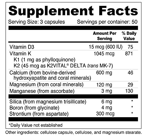Wellness Resources Daily Bone Xcel capsules ouvertes