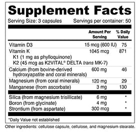Wellness Resources Daily Bone Xcel capsules ouvertes