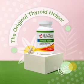 Wellness Resources Thyroid Helper capsules sur fond blanc