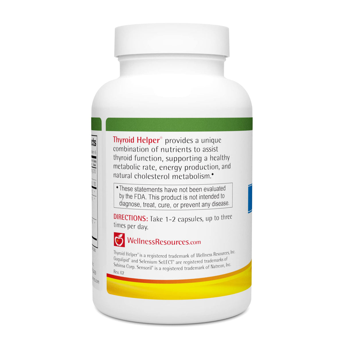 Wellness Resources Thyroid Helper capsules sur table