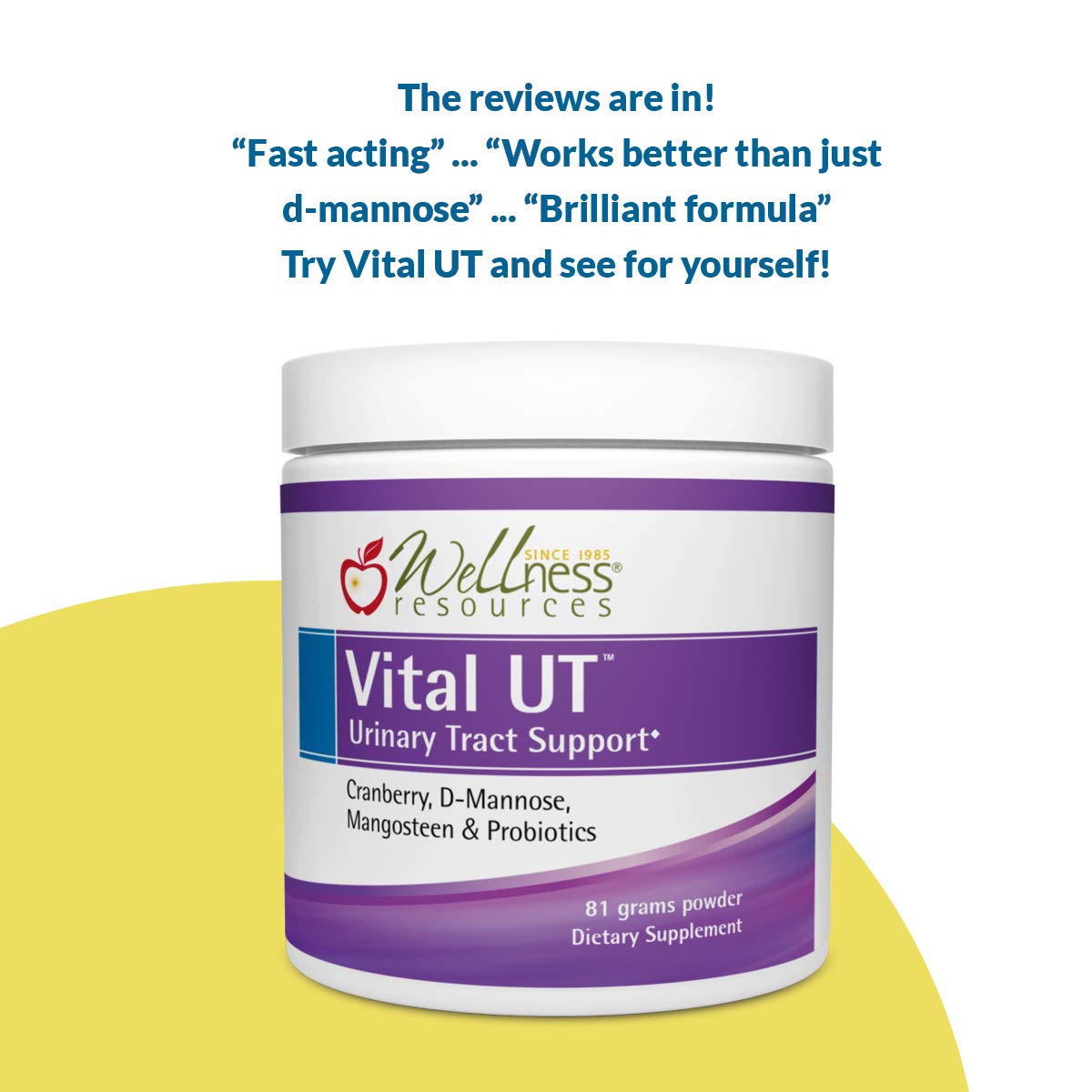 Wellness Resources Vital UT Poudre vue de côté