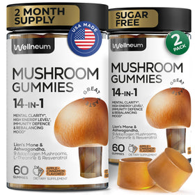 Wellneum Gummies aux Champignons - vue avant de l'emballage