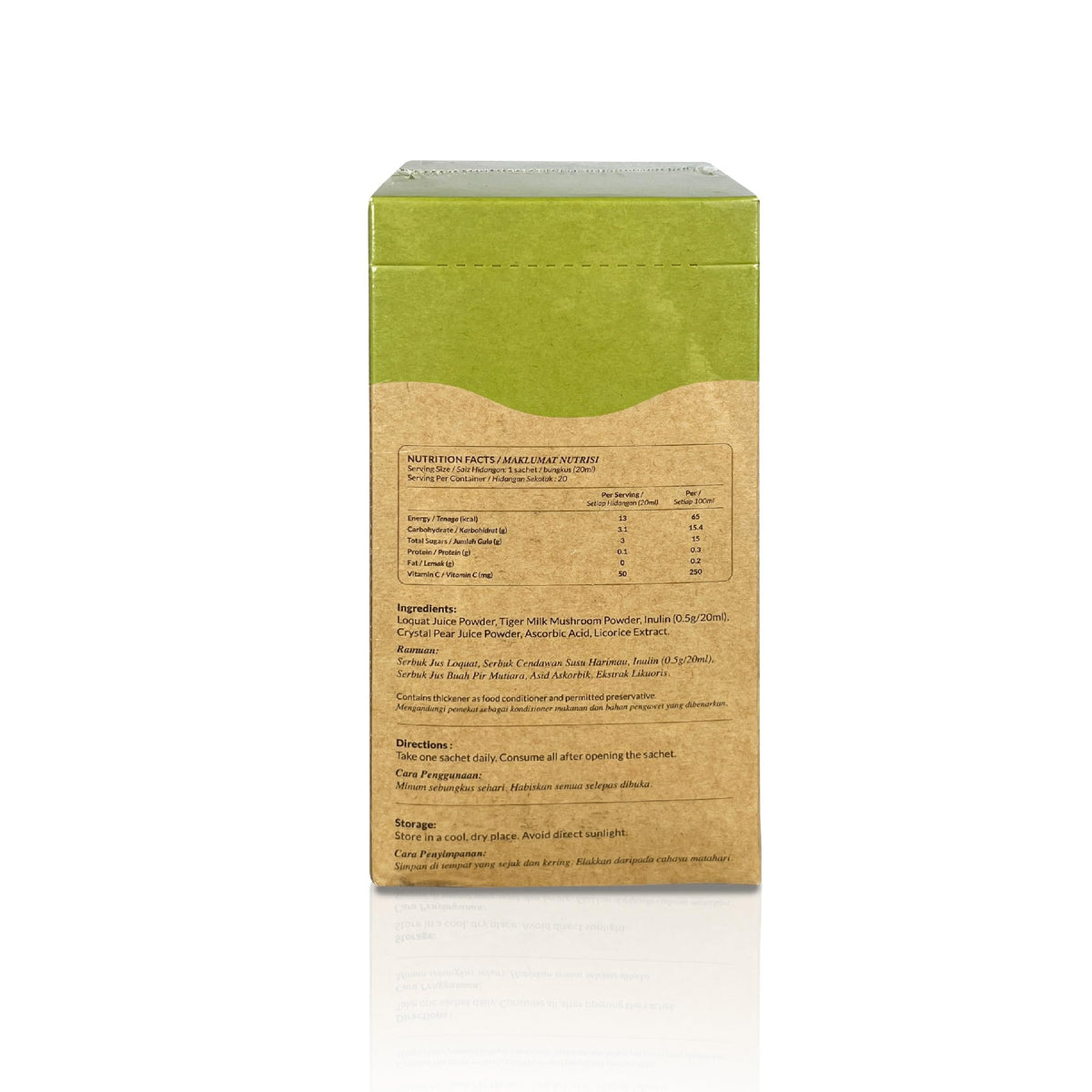 WELLOUS Tigrox sachets de boisson au lait de tigre sur une table