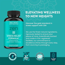 WellPath Zen avec des plantes de soutien au stress autour
