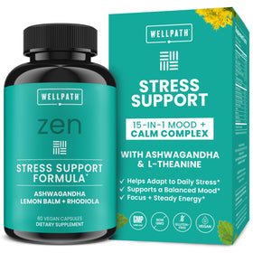 WellPath Zen Soutien au Stress 60 capsules devant l'emballage