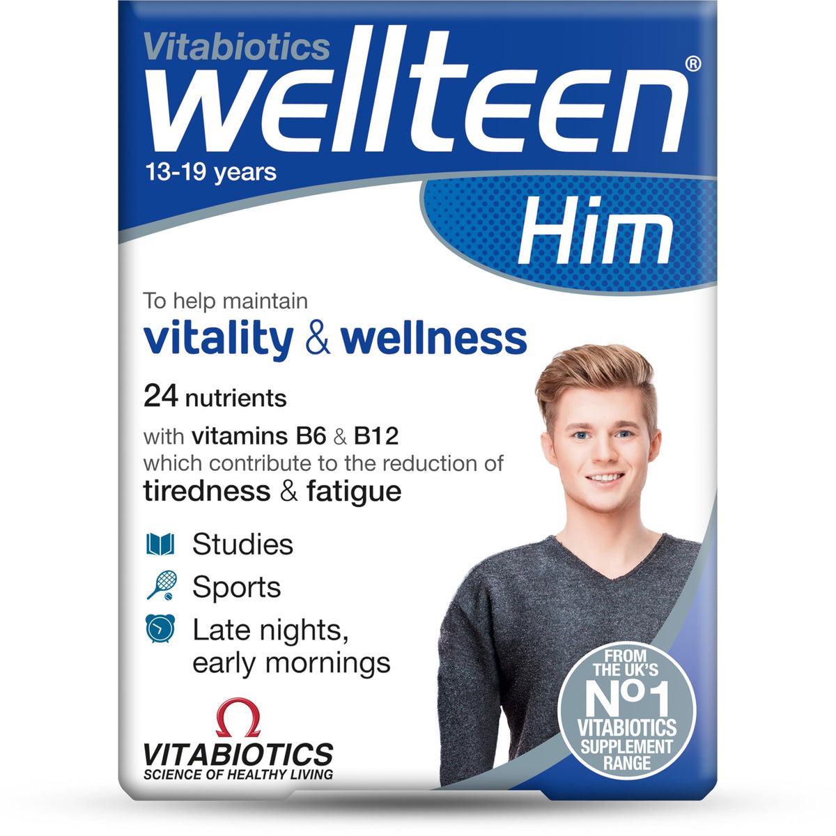 Wellteen Compléments Alimentaires Multivitamines 30 Tablettes vue de face