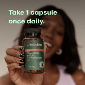 WellWithAll Cholesterol Support sur une table