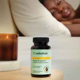 WellWithAll Complément Alimentaire Sommeil sur fond naturel