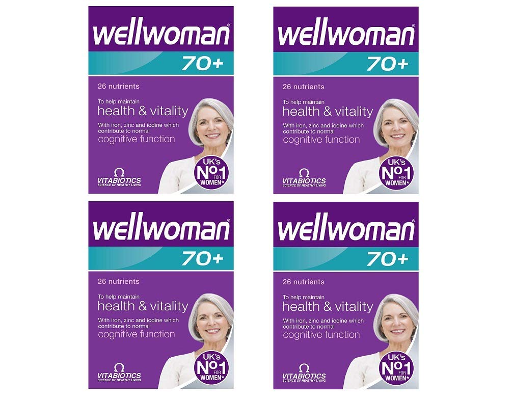 Wellwoman 70+ 30 comprimés vue avant avec emballage