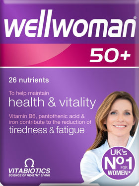 Wellwoman Vitabiotics 50+ 30 Tablettes vue de face