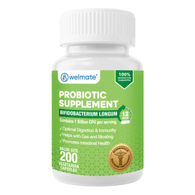 WELMATE Bifidobacterium Longum 200 capsules vue de face