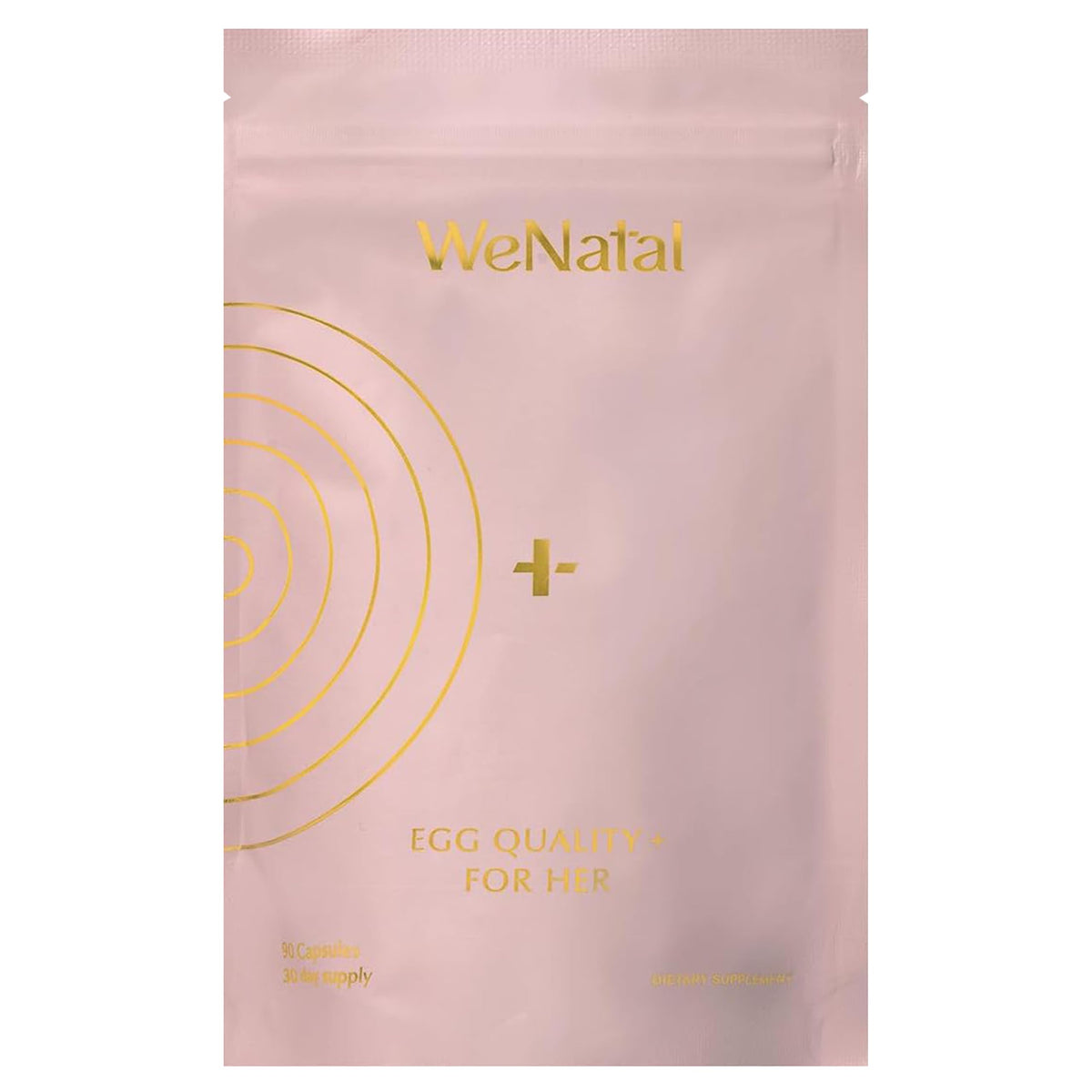 WeNatal Egg Quality+ 90 capsules vegan, vue de face