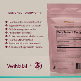 WeNatal Egg Quality+ capsules sur fond blanc