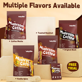 WepBio Café Latte Vanille Champignon sachets d'essai supplémentaires