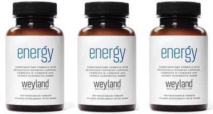 Weyland Brain Nutrition Énergie 100 comprimés en bouteille